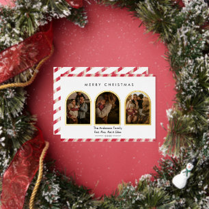 Border Modern Gold Border 3 Arch Photo Christmas