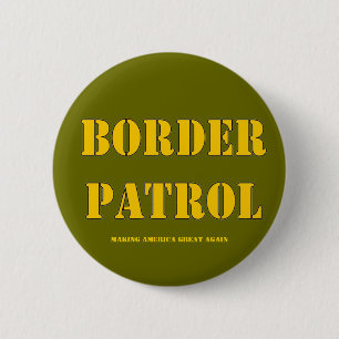 BORDER PATROL 6 CM ROUND BADGE