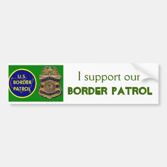 Border Patrol Bumper Sticker (Front)