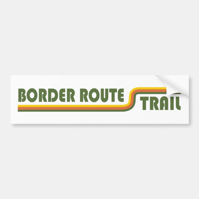 Border Route Trail Minnesota Bumper Sticker (Front)