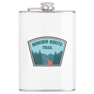 Border Route Trail Minnesota Hip Flask