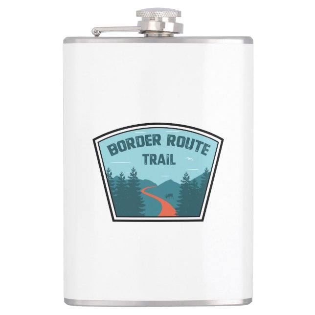 Border Route Trail Minnesota Hip Flask (Front)
