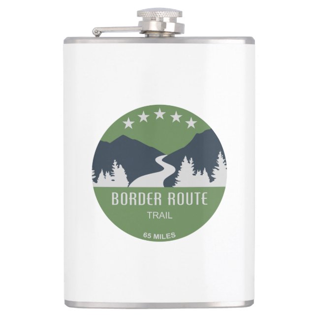 Border Route Trail Minnesota Hip Flask (Front)