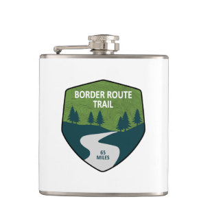 Border Route Trail Minnesota Hip Flask