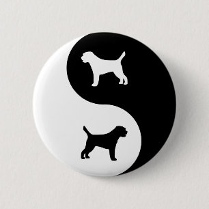 Border Terrier 6 Cm Round Badge