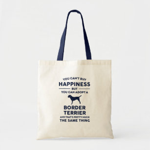 Border Terrier Adoption Happiness Tote Bag