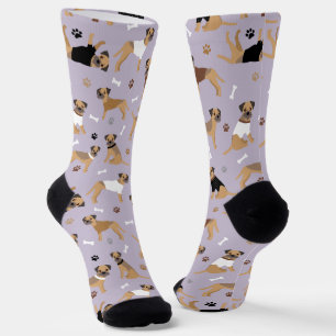 Border Terrier Bones and Paws Socks