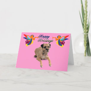Border Terrier Christmas Greeting Card