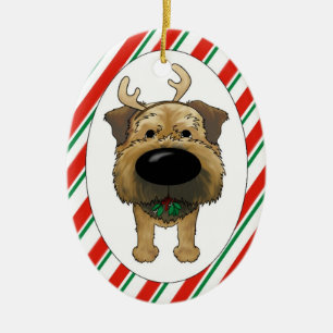 Border Terrier Christmas Ornament