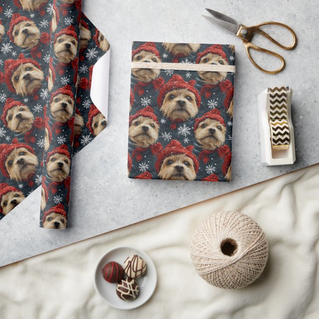 Border Terrier Christmas Wrapping Paper (Crafts)