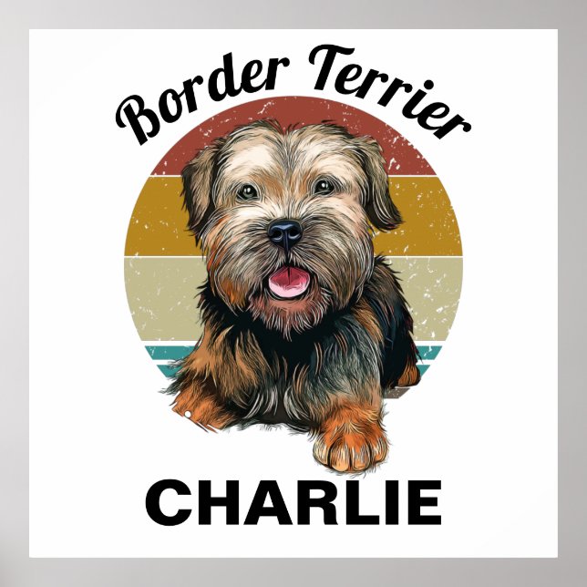 Border Terrier Custom  Poster (Front)
