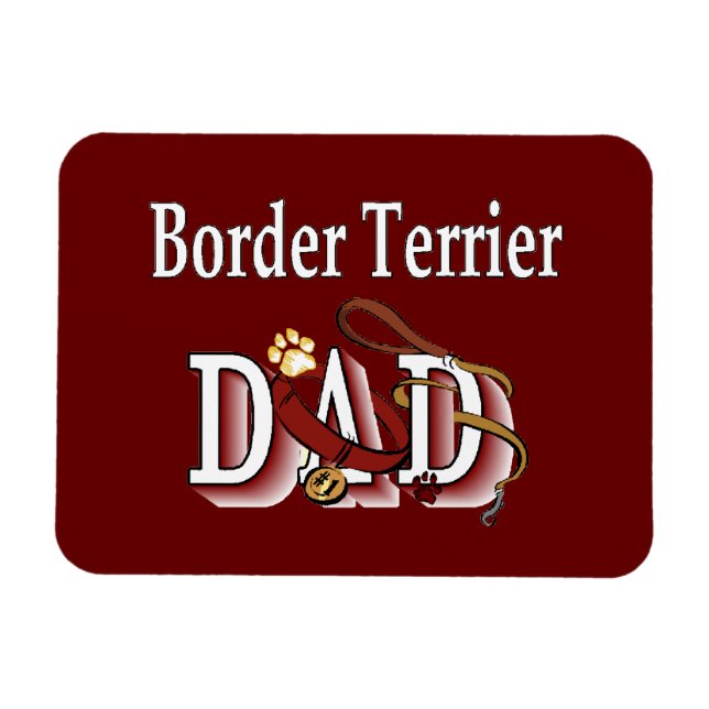 Border Terrier Dad Magnet (Horizontal)