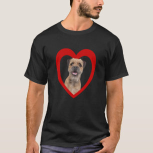 Border Terrier Dog Heart Terrier Border Terrier T-Shirt