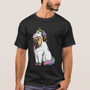 Border Terrier Dog In Unicorn Costume T-Shirt