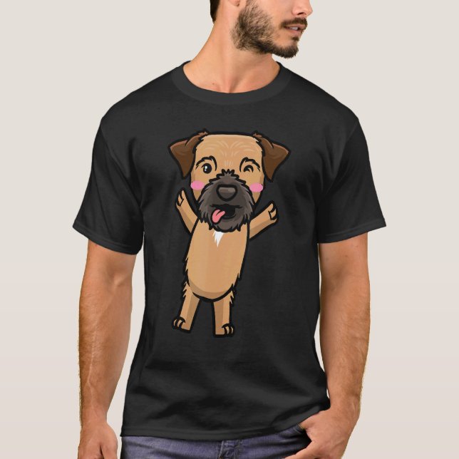 Border Terrier Dog T-Shirt (Front)