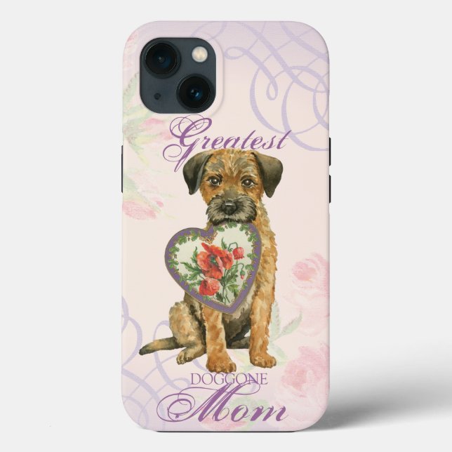Border Terrier Heart Mum Case-Mate iPhone Case (Back)