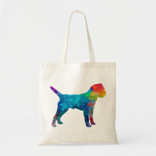 Border Terrier in watercolor Tote Bag