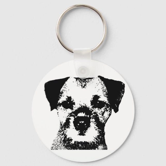 Border Terrier Keychain (Front)