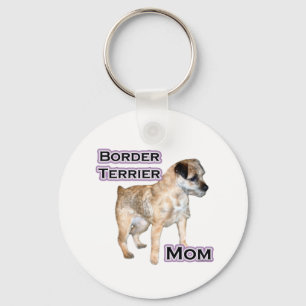 Border Terrier Mum 4 - Keychain
