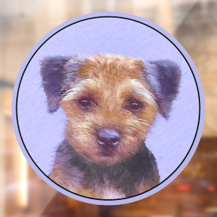 Border Terrier Painting - Cute Original Dog Art