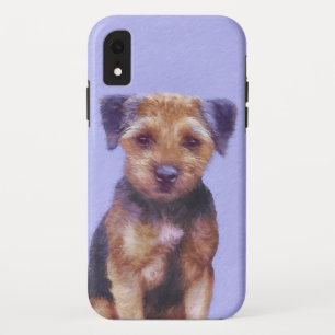 Border Terrier Painting - Cute Original Dog Art Case-Mate iPhone Case