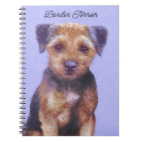 Border Terrier Painting - Cute Original Dog Art