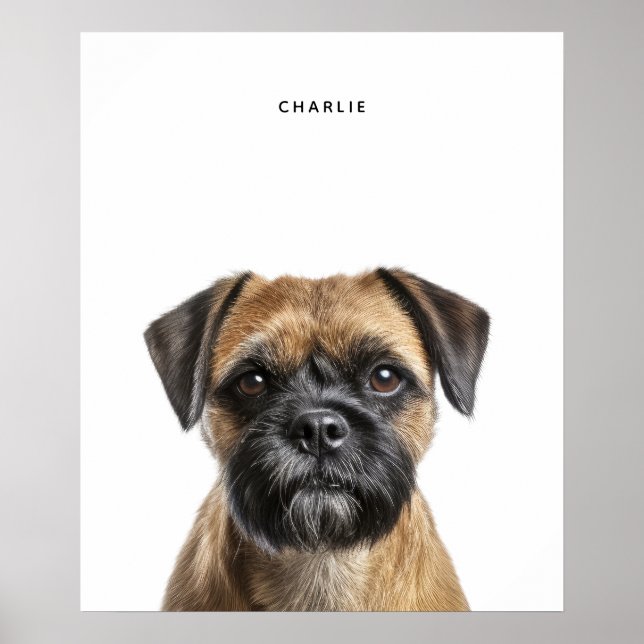 Border Terrier Personalised Print (Front)