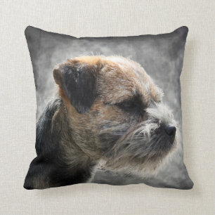 Border Terrier Polyester Throw Pillow