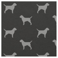 Border Terrier Silhouettes Grey and Black
