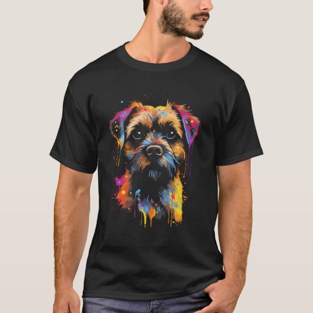 Border Terrier T-Shirt (Front)