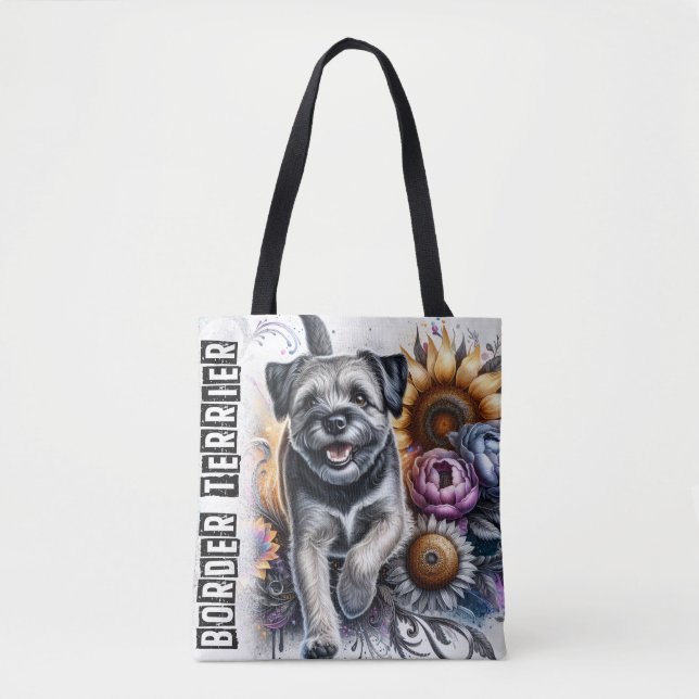 Border Terrier Tote Bag (Front)