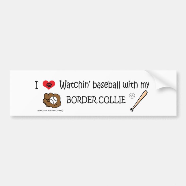 BORDERCOLLIE BUMPER STICKER (Front)