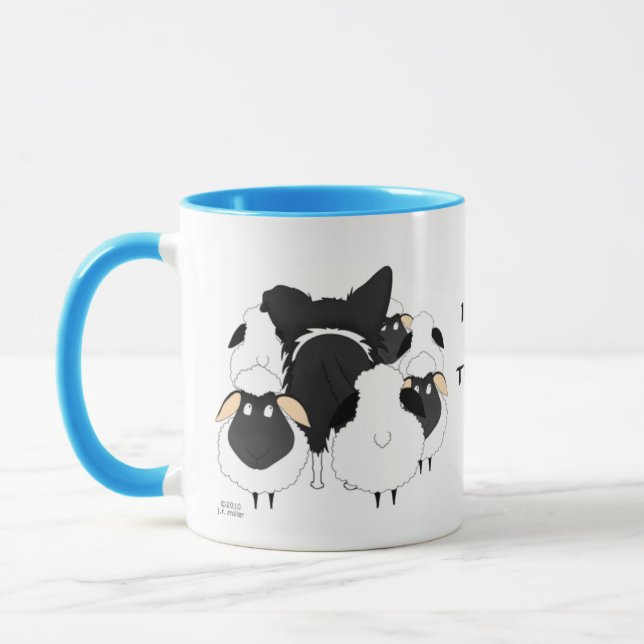 BorderCollie - I Herd...Therefore I am Mug (Left)