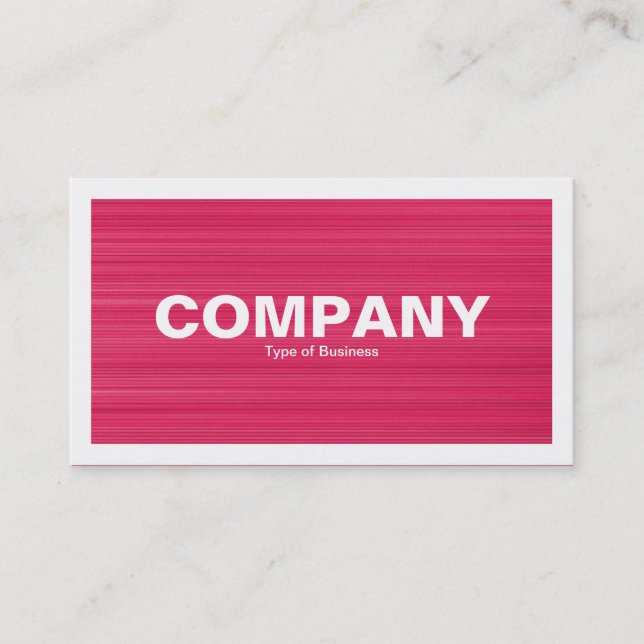 Bordered - Crimson Tex Business Card (Front)