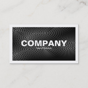 Bordered - Electric Rain - Black & Grey Business Card