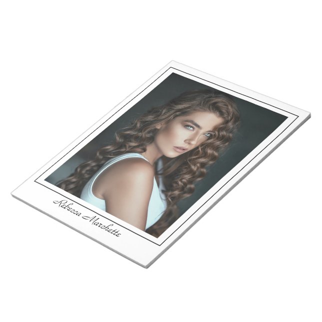Borderline Actor Talent Photo Notepad (Angled)