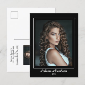 Borderline Actor Talent Promo Photo Postcard