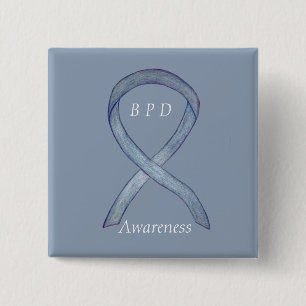 Borderline Personality Disorder (BPD) Ribbon Pins