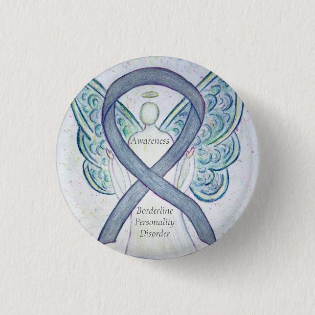 Borderline Personality Disorder (BPD) Ribbon Pins (Front)