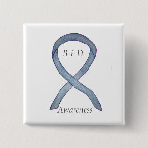 Borderline Personality Disorder (BPD) Ribbon Pins
