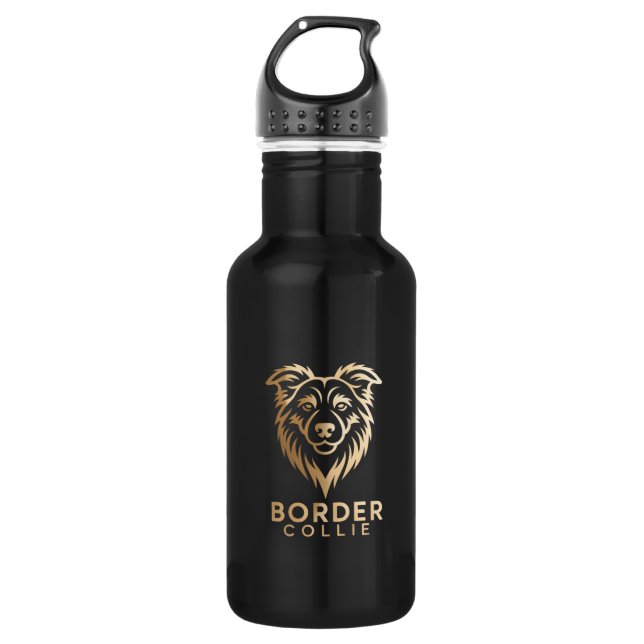 Border's Premium Gold Design 532 Ml Water Bottle (Front)