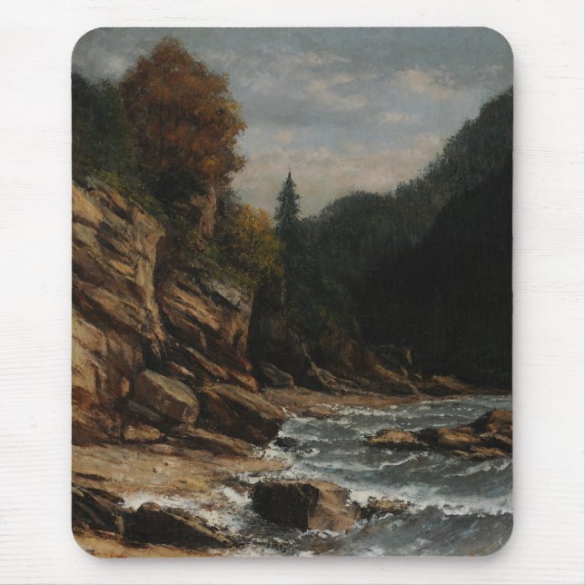 Bords du lac Léman – Gustave Courbet Mouse Pad (Front)