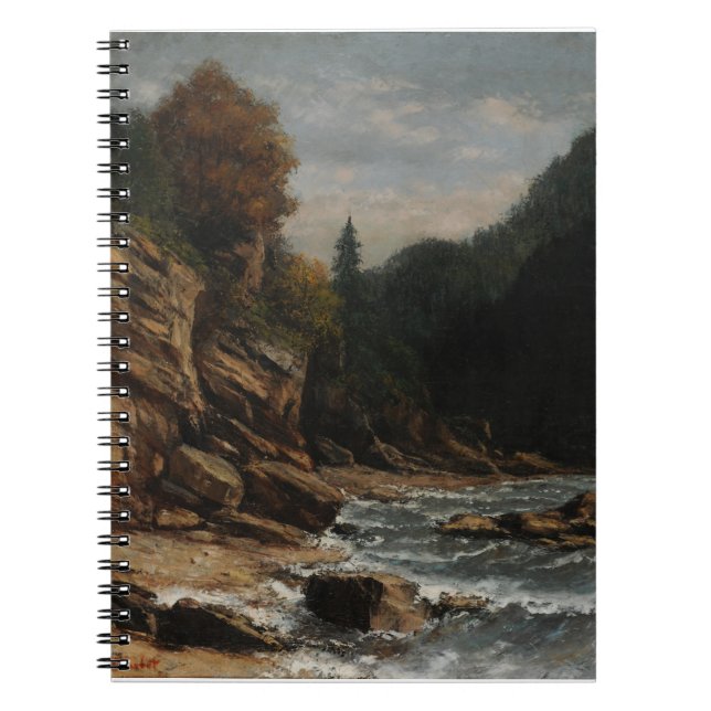Bords du lac Léman – Gustave Courbet Notebook (Front)