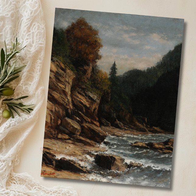 Bords du lac Léman – Gustave Courbet Postcard (Creator Uploaded)