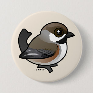 Boreal Chickadee 7.5 Cm Round Badge