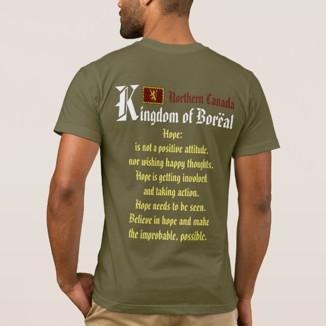 Boreal Forest Mediaeval Village T-Shirt (Back)