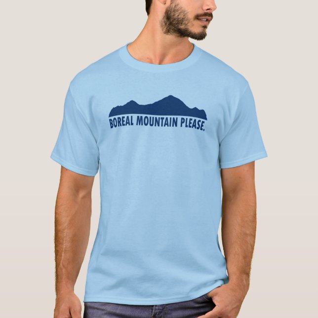 Boreal Mountain California Please T-Shirt (Front)