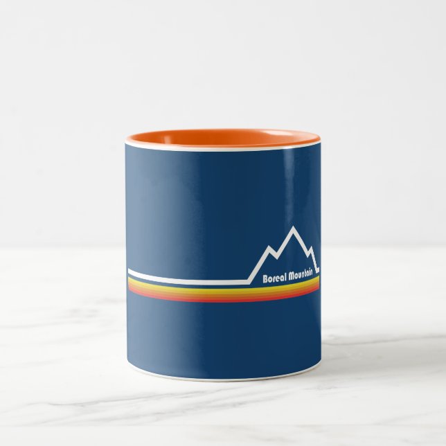 Boreal Mountain California Two-Tone Coffee Mug (Center)