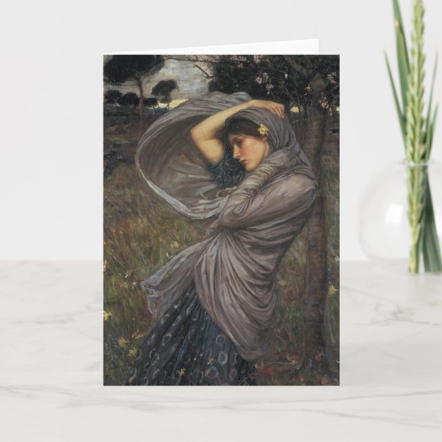 Boreas - John William Waterhouse Card (Front)