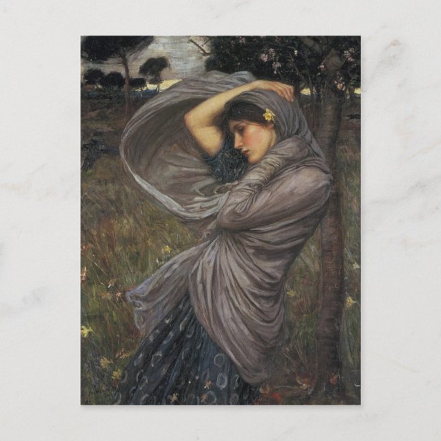 Boreas - John William Waterhouse Postcard (Front)